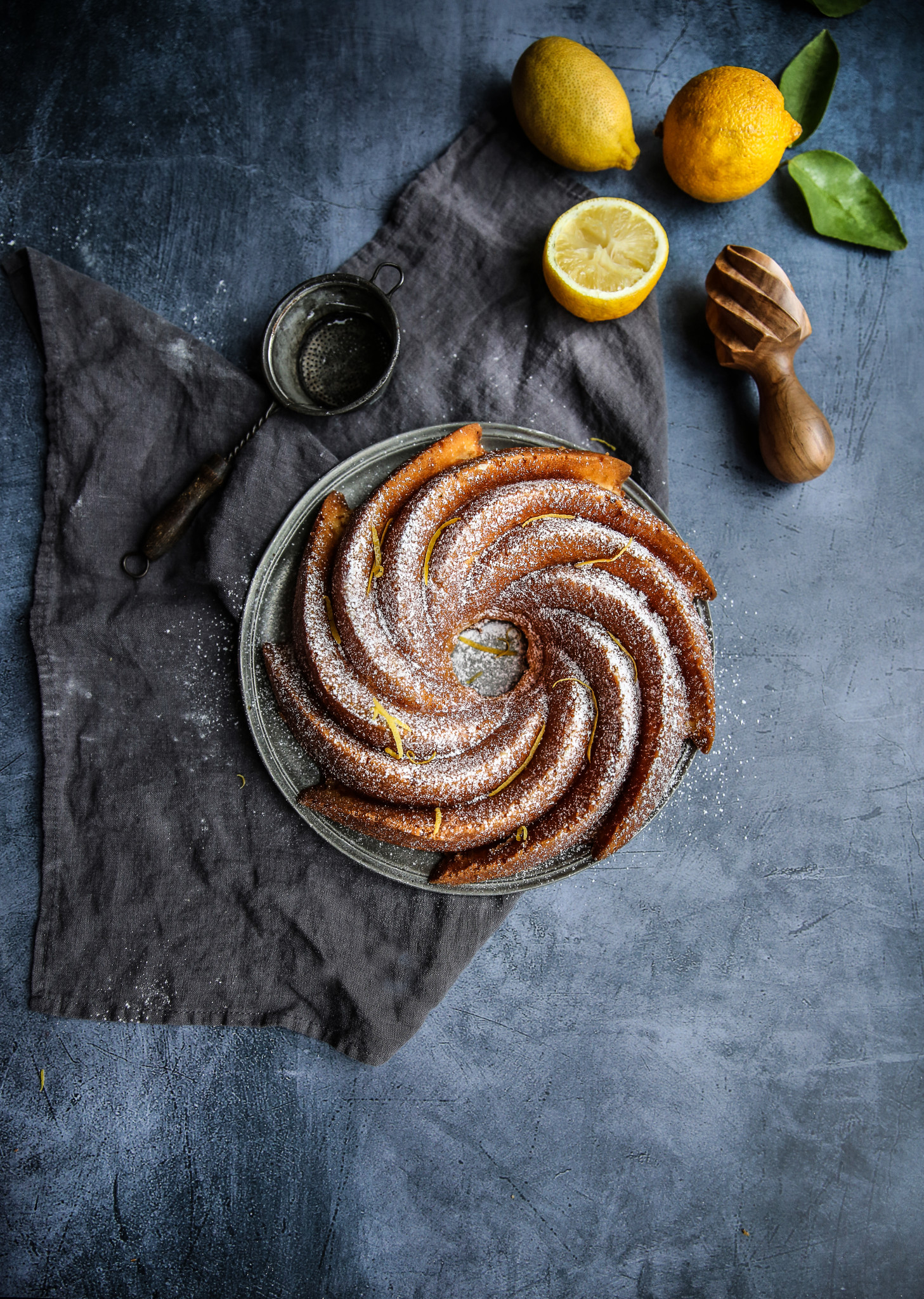 bundt cake au citron top view bis