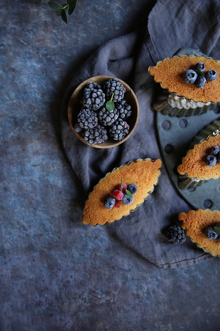 Financiers aux myrtilles