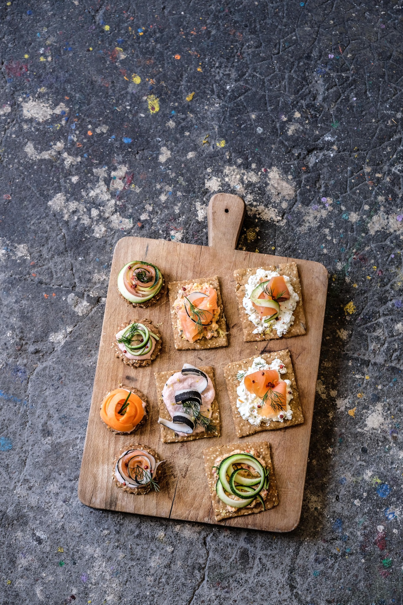 Crackers aux graines et farine d'épeautre