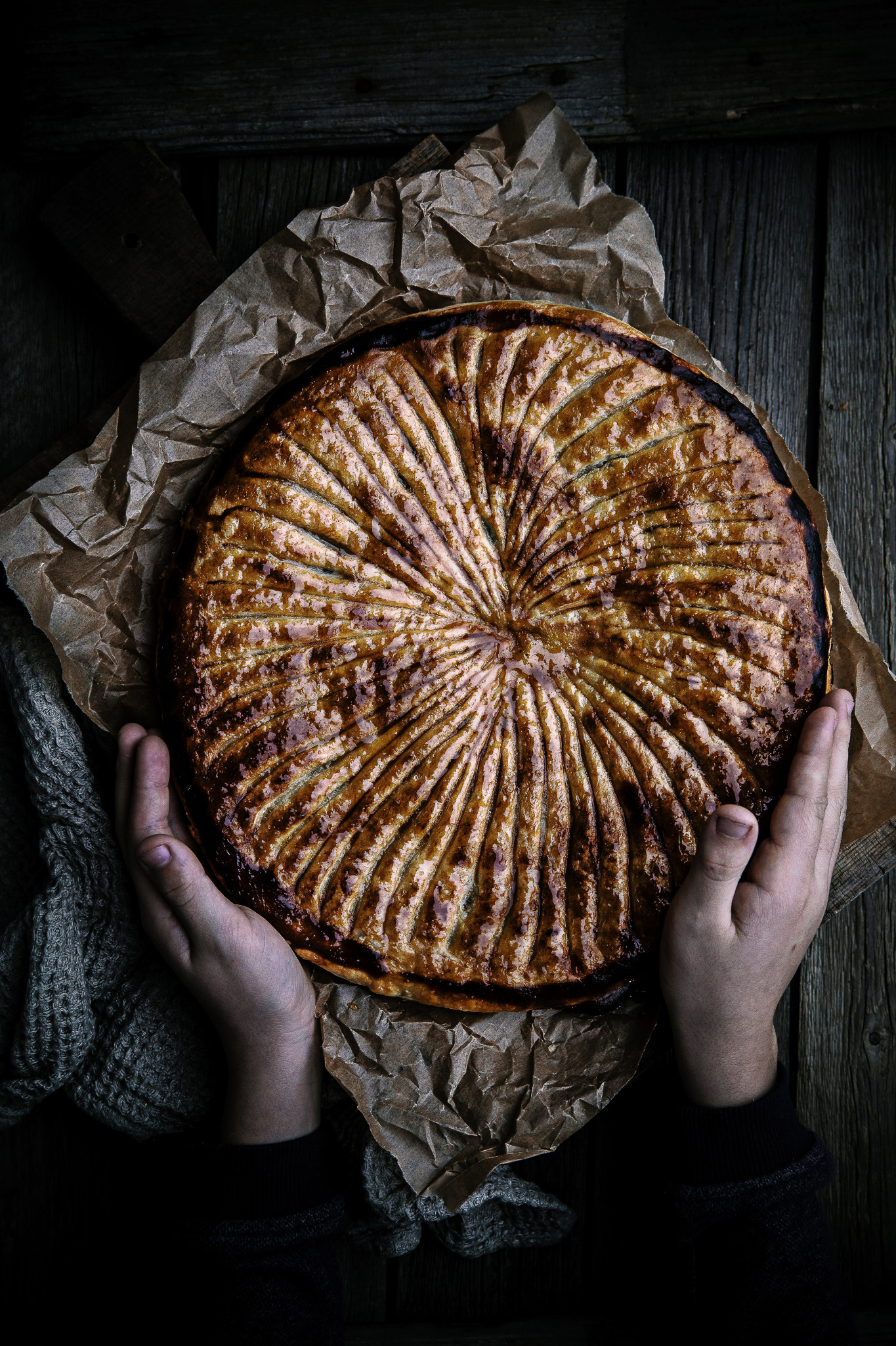 galette des rois à la noisette et au chocolat dulcey 