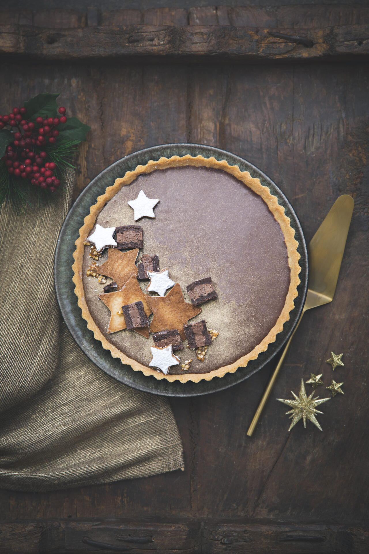 Tarte de Noel au chocolat