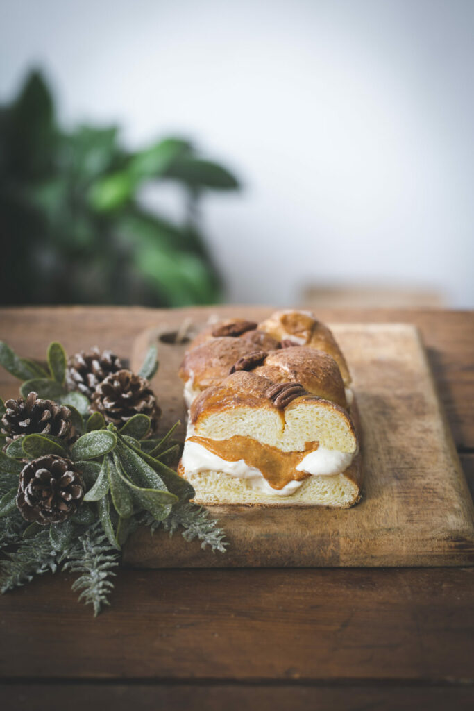 Brioche buche praliné pécan