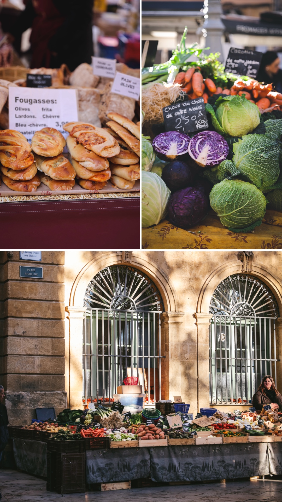 Marché place Richelme Aix en Provence